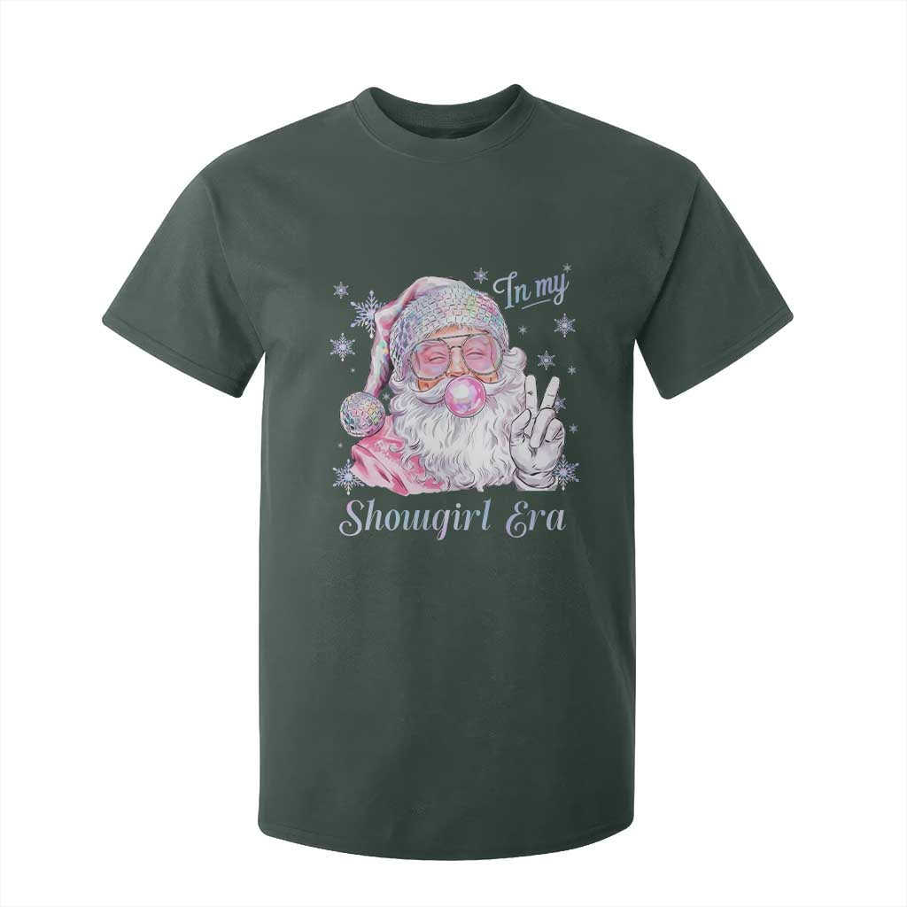 Pink Santa Christmas T Shirt For Kid Bubble Gum Peace Sign TS14 Dark Forest Green Print Your Wear