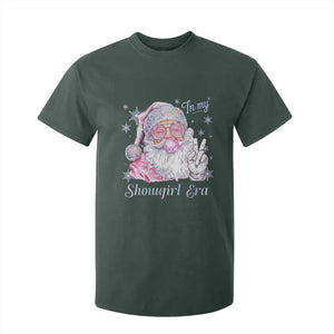 Pink Santa Christmas T Shirt For Kid Bubble Gum Peace Sign TS14 Dark Forest Green Print Your Wear