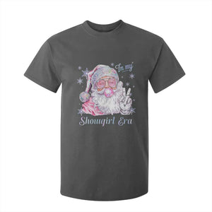Pink Santa Christmas T Shirt For Kid Bubble Gum Peace Sign TS14 Dark Heather Print Your Wear