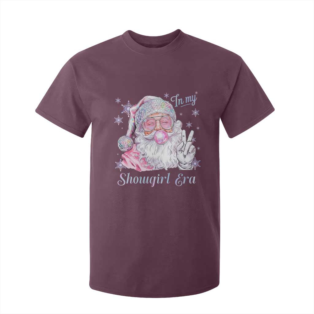 Pink Santa Christmas T Shirt For Kid Bubble Gum Peace Sign TS14 Maroon Print Your Wear