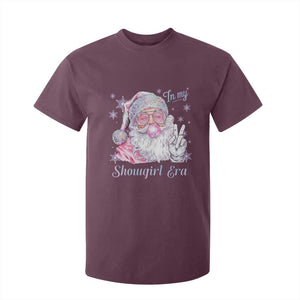 Pink Santa Christmas T Shirt For Kid Bubble Gum Peace Sign TS14 Maroon Print Your Wear