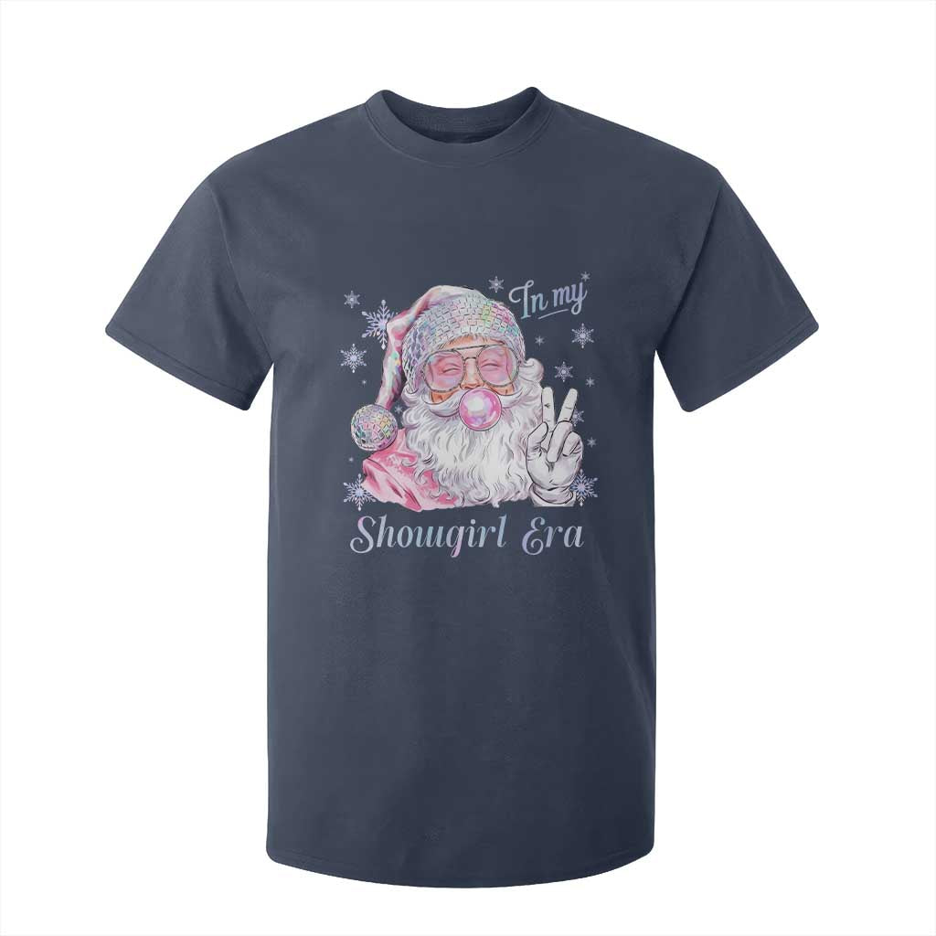 Pink Santa Christmas T Shirt For Kid Bubble Gum Peace Sign TS14 Navy Print Your Wear