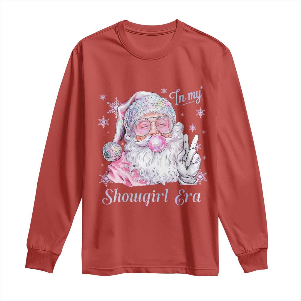 Pink Santa Christmas Long Sleeve Shirt Bubble Gum Peace Sign TS14 Red Print Your Wear