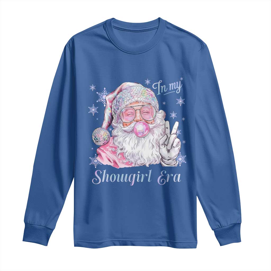 Pink Santa Christmas Long Sleeve Shirt Bubble Gum Peace Sign TS14 Royal Blue Print Your Wear