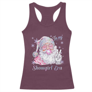 Pink Santa Christmas Racerback Tank Top Bubble Gum Peace Sign TS14 Maroon Print Your Wear