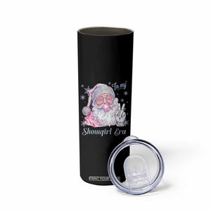 Pink Santa Christmas Skinny Tumbler Bubble Gum Peace Sign TS14 Print Your Wear