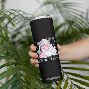 Pink Santa Christmas Skinny Tumbler Bubble Gum Peace Sign TS14 Print Your Wear