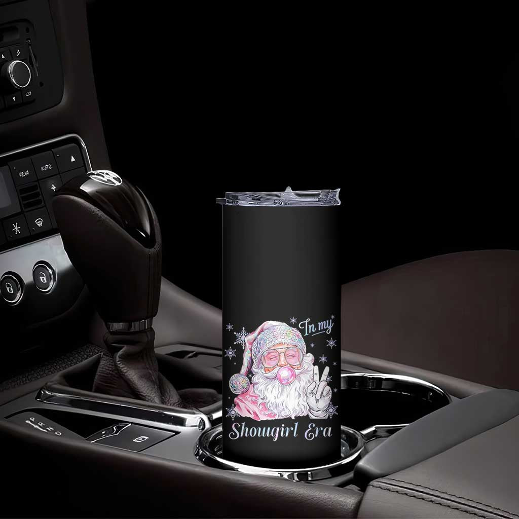 Pink Santa Christmas Skinny Tumbler Bubble Gum Peace Sign TS14 Print Your Wear