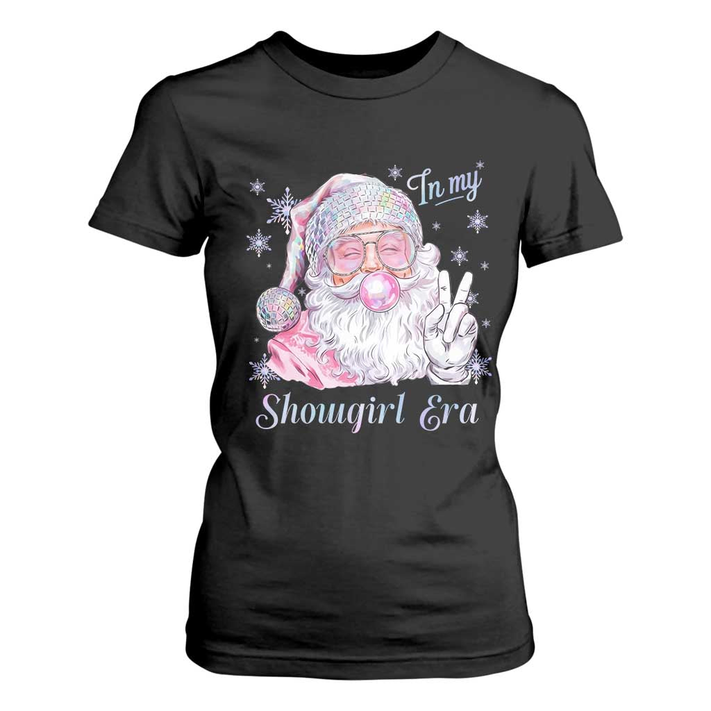 Pink Santa Christmas T Shirt For Women Bubble Gum Peace Sign TS14 Black Print Your Wear
