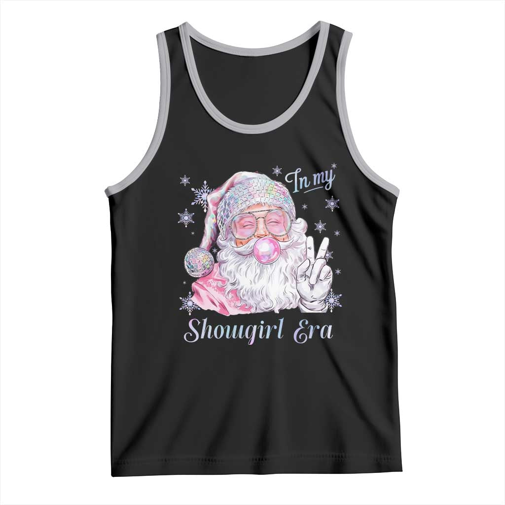 Pink Santa Christmas Tank Top Bubble Gum Peace Sign TS14 Black Athletic Heather Print Your Wear