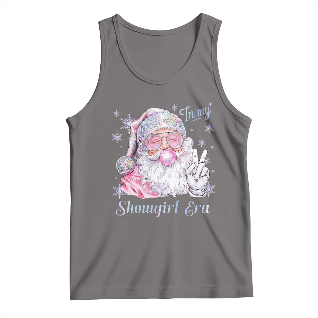 Pink Santa Christmas Tank Top Bubble Gum Peace Sign TS14 Deep Heather Print Your Wear