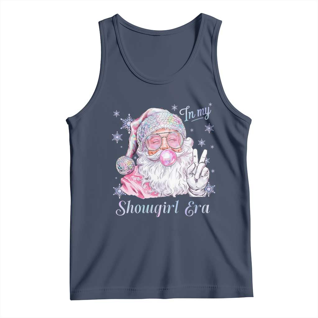 Pink Santa Christmas Tank Top Bubble Gum Peace Sign TS14 Navy Print Your Wear