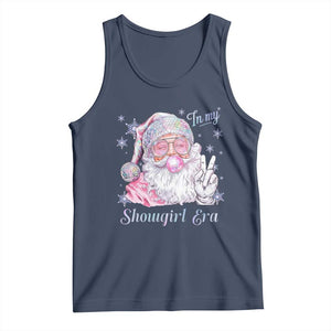 Pink Santa Christmas Tank Top Bubble Gum Peace Sign TS14 Navy Print Your Wear
