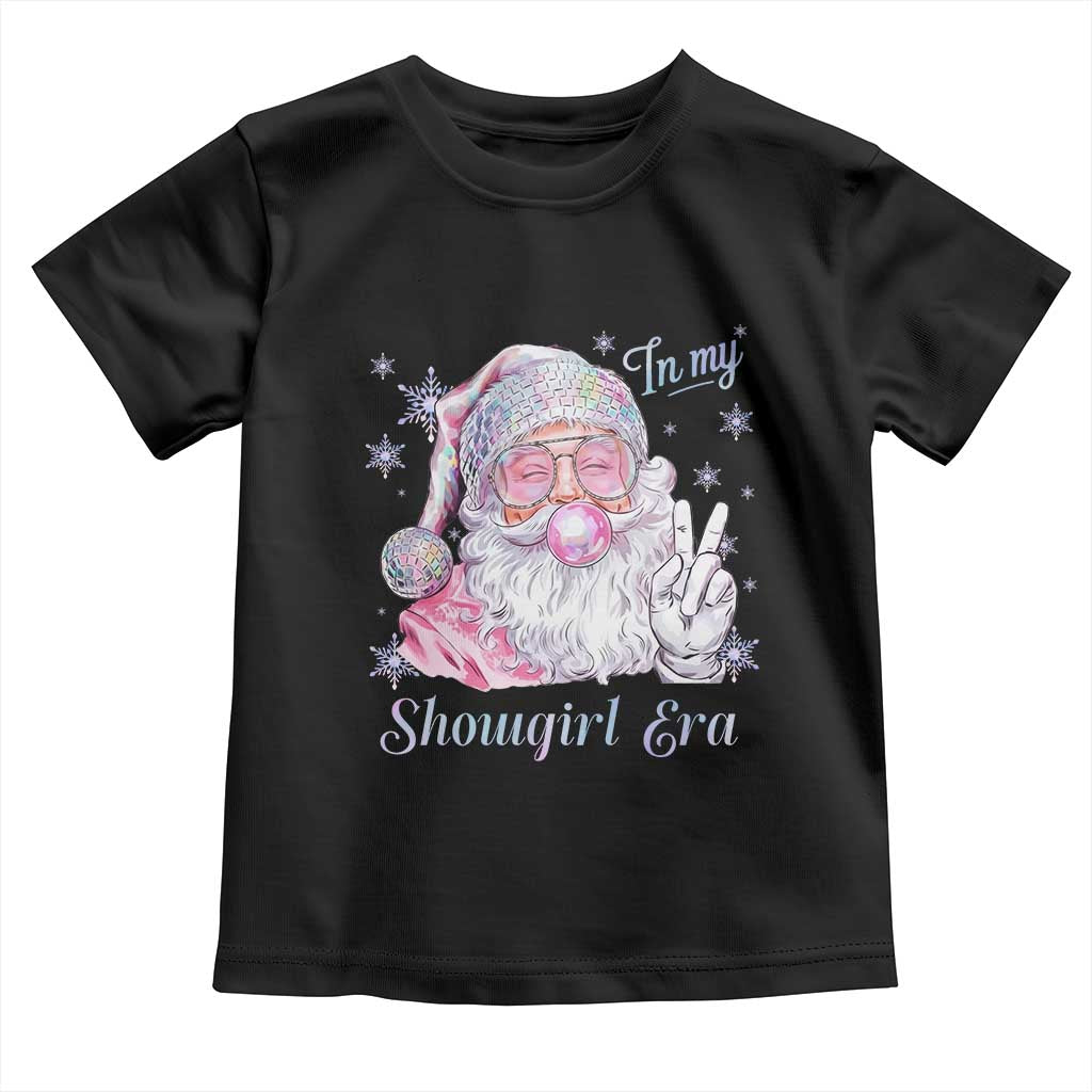 Pink Santa Christmas Toddler T Shirt Bubble Gum Peace Sign TS14 Black Print Your Wear