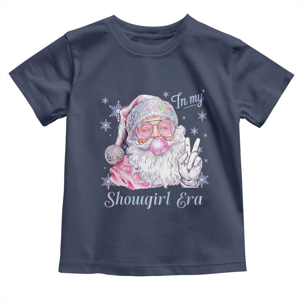 Pink Santa Christmas Toddler T Shirt Bubble Gum Peace Sign TS14 Navy Print Your Wear