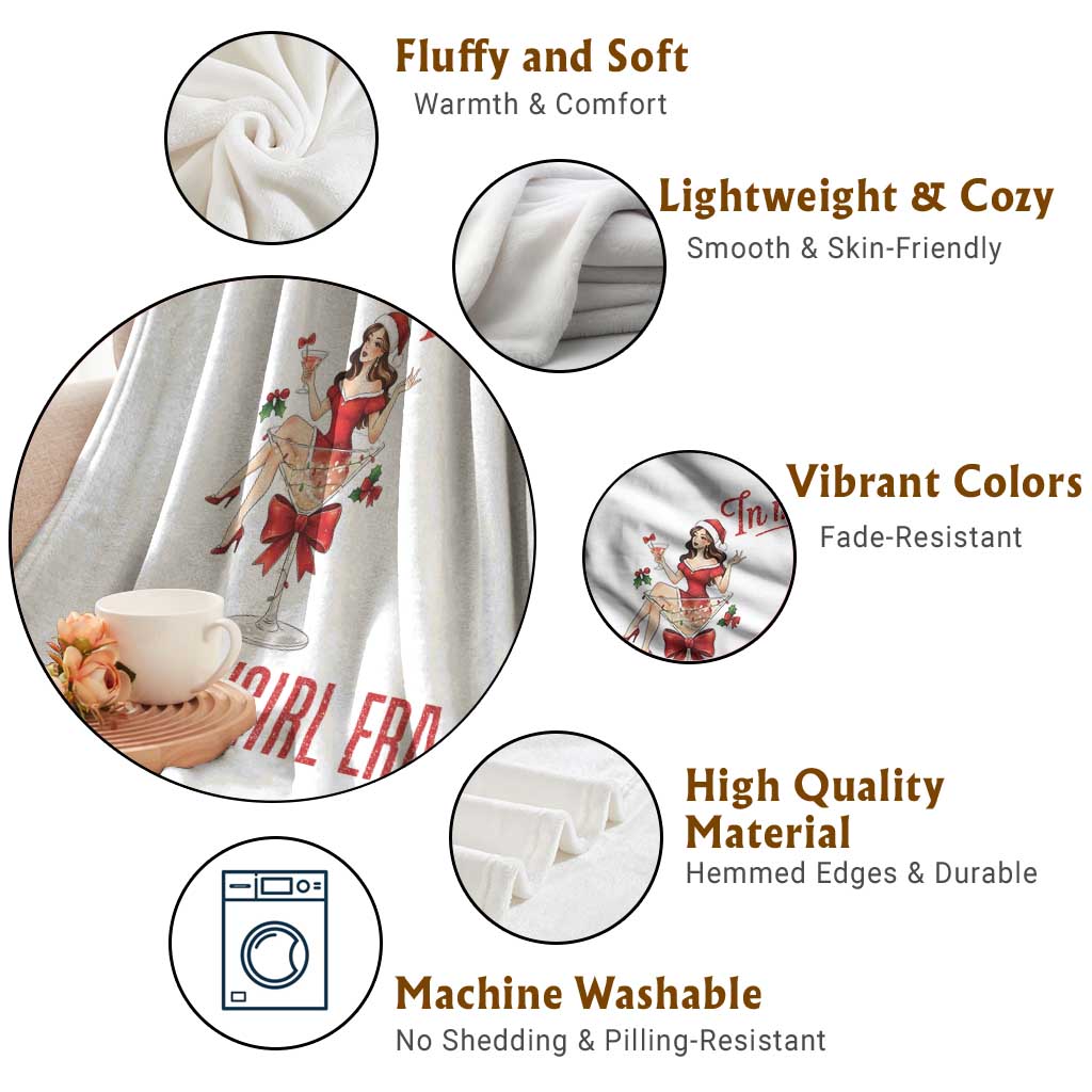 Santa Girls Christmas Throw Blanket In My Costume Era TS14 Print Your Wear