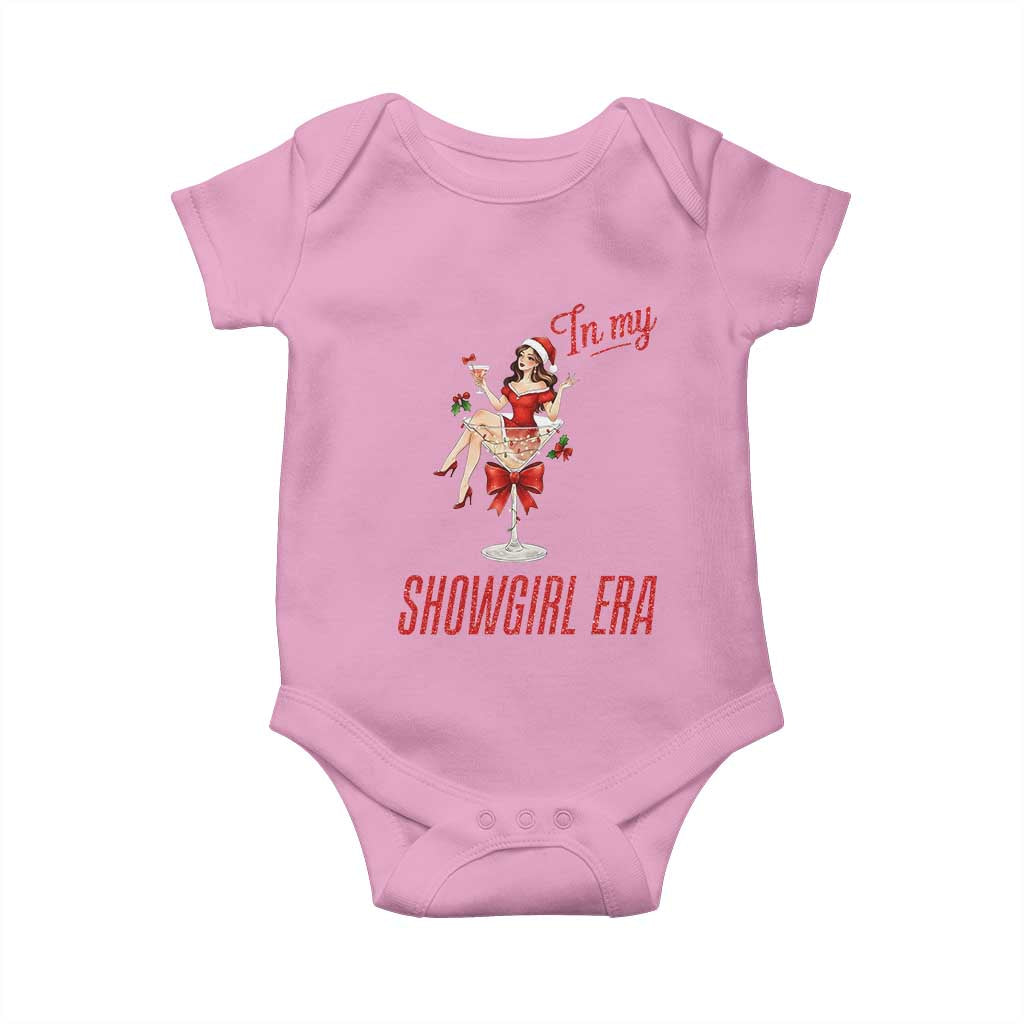 Santa Girls Christmas Baby Onesie In My Costume Era TS14 Light Pink Print Your Wear