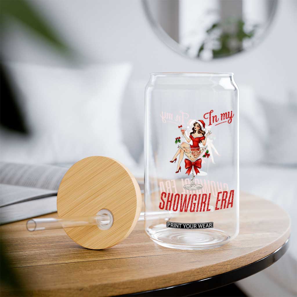 Santa Girls Christmas Glass Can In My Costume Era TS14 Print Your Wear