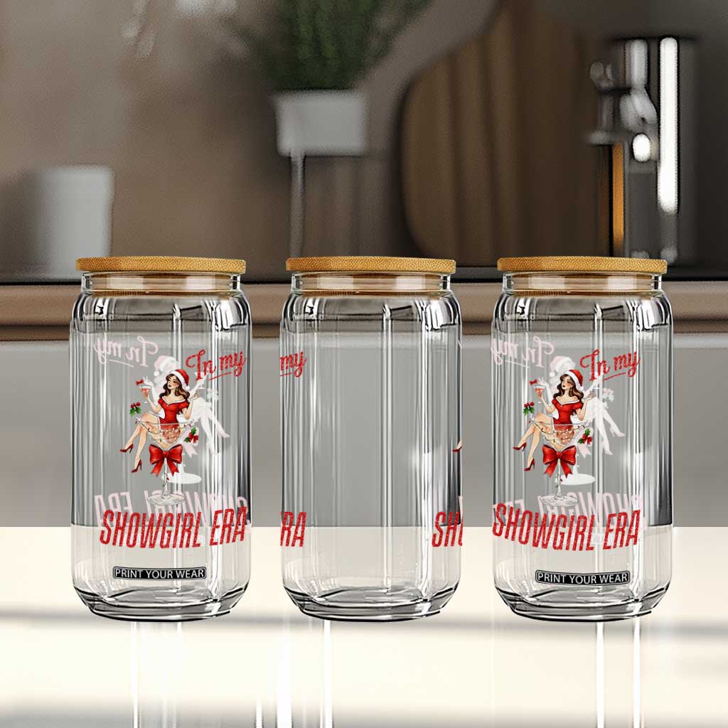 Santa Girls Christmas Glass Can In My Costume Era TS14 Print Your Wear