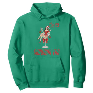 Santa Girls Christmas Hoodie In My Costume Era TS14 Irish Green Print Your Wear