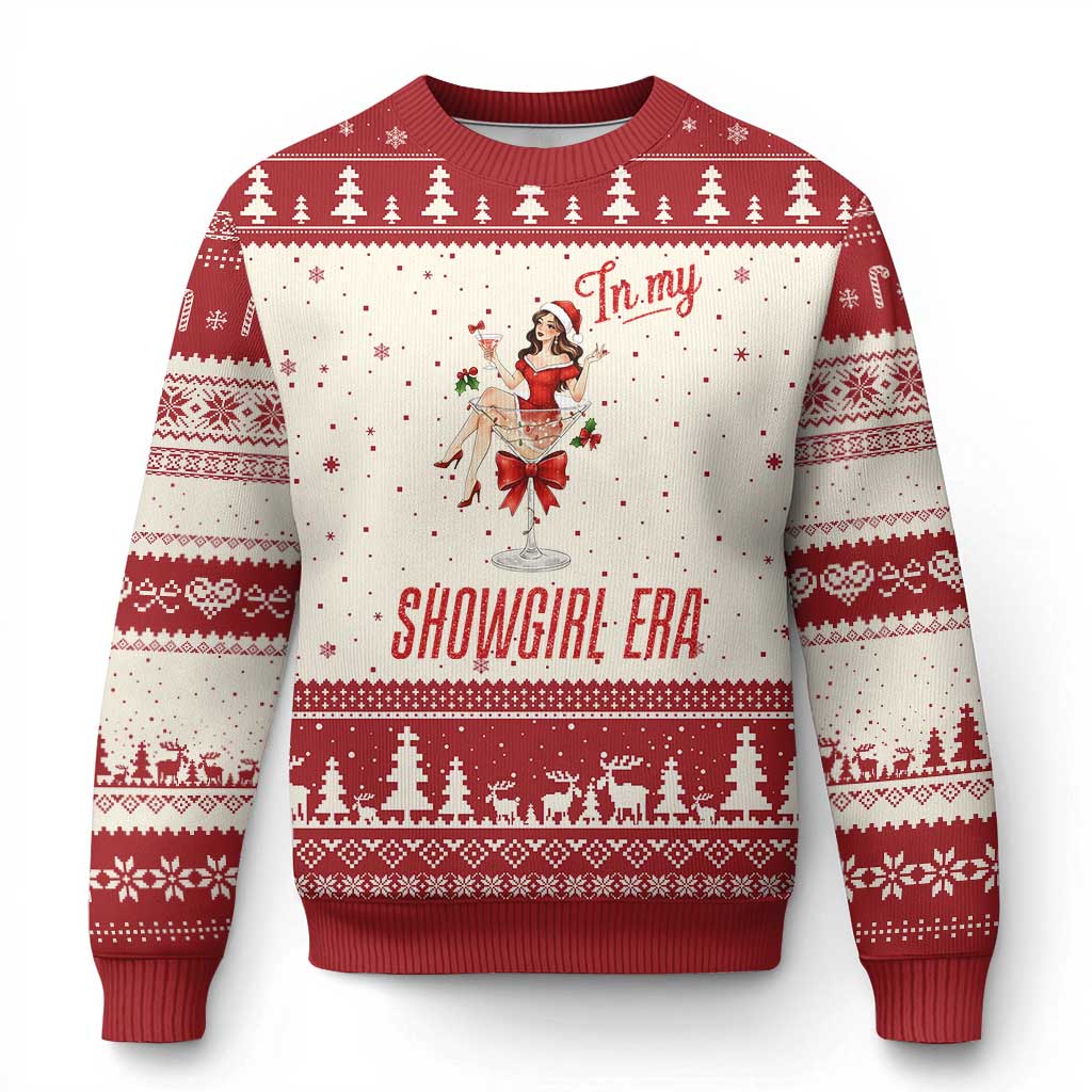 Santa Girls Xmas Ugly Christmas Sweater In My Costume Era TS14 Beige Red Print Your Wear