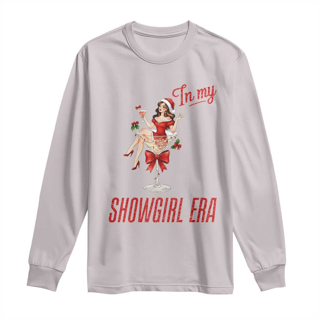 Santa Girls Christmas Long Sleeve Shirt In My Costume Era TS14 Ice Gray Print Your Wear