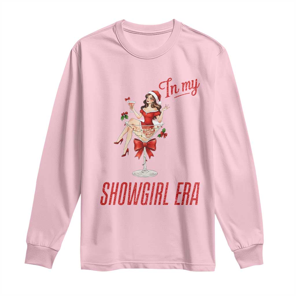 Santa Girls Christmas Long Sleeve Shirt In My Costume Era TS14 Light Pink Print Your Wear