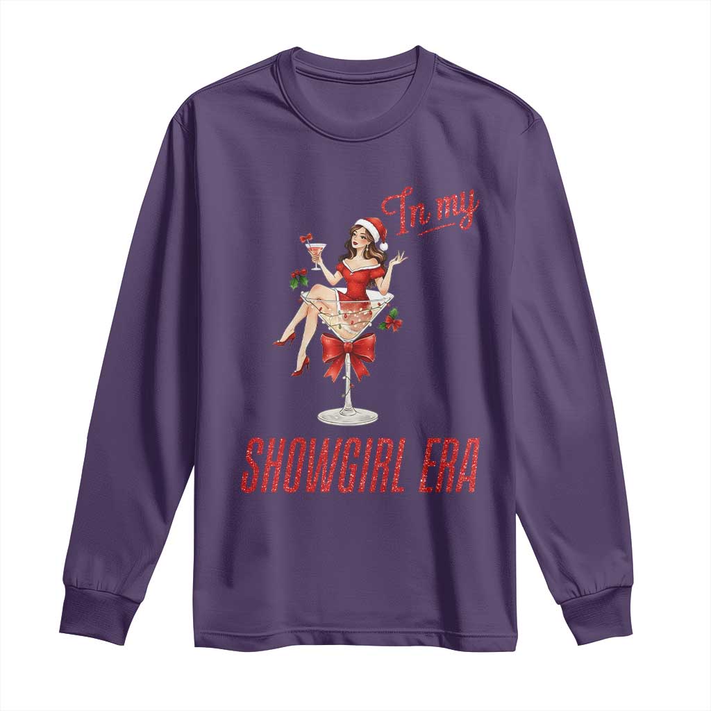 Santa Girls Christmas Long Sleeve Shirt In My Costume Era TS14 Purple Print Your Wear