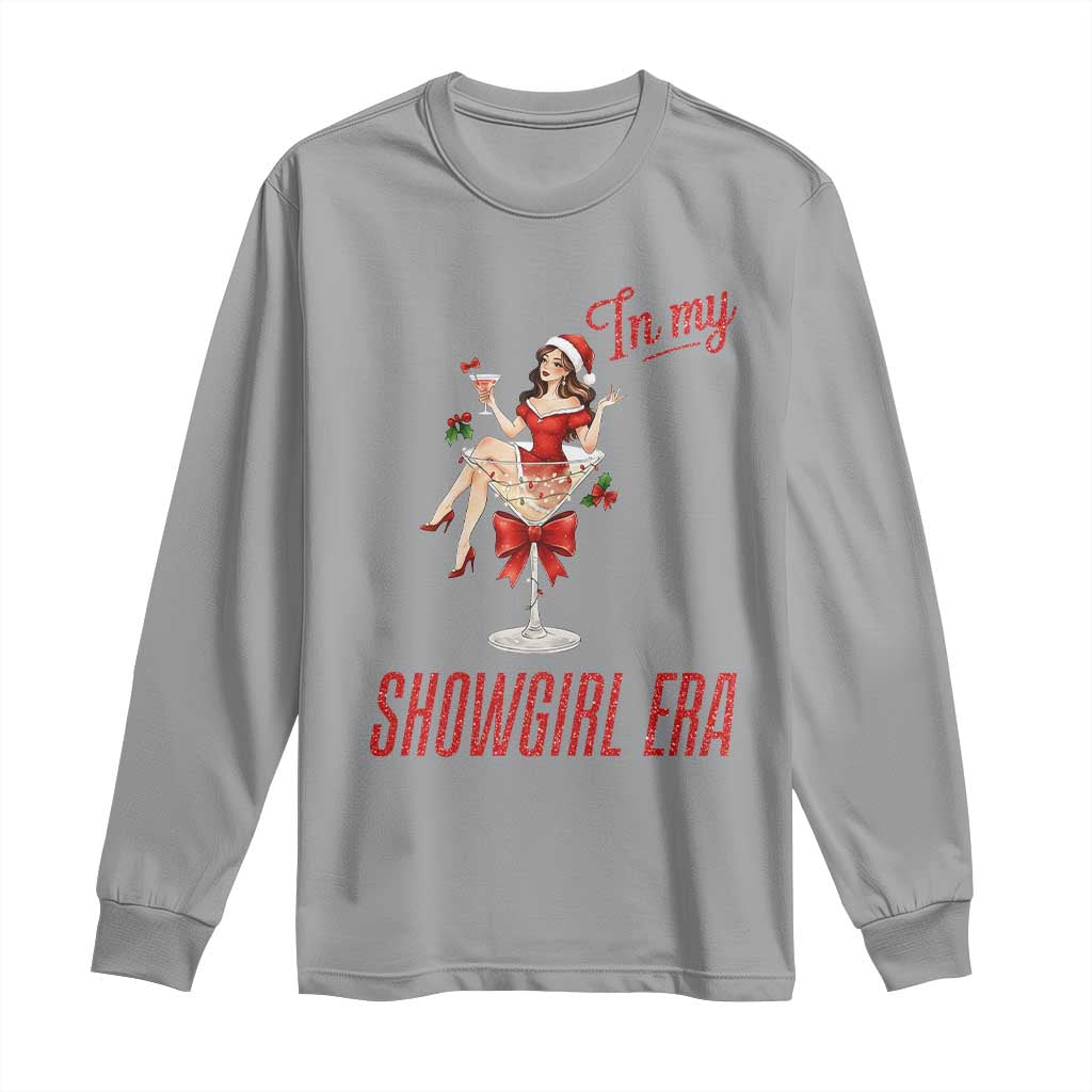 Santa Girls Christmas Long Sleeve Shirt In My Costume Era TS14 Sport Gray Print Your Wear