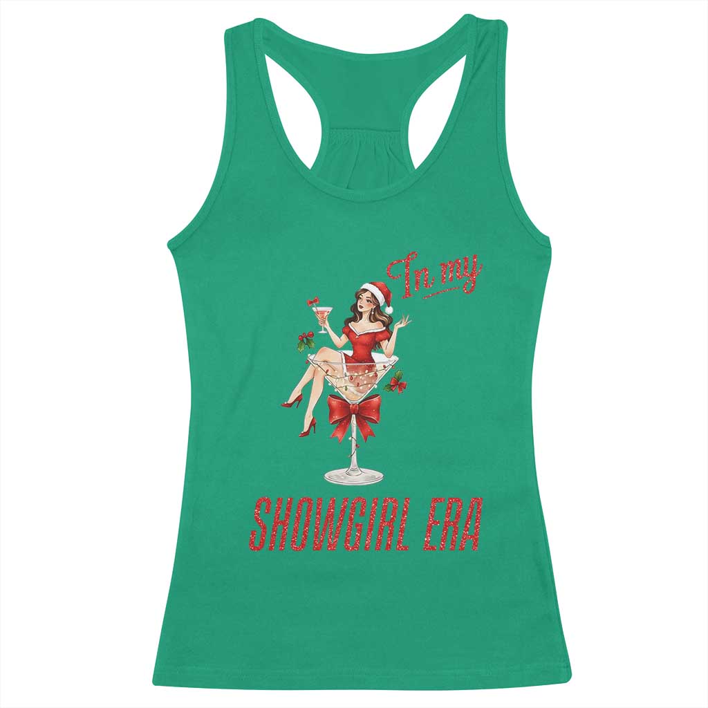 Santa Girls Christmas Racerback Tank Top In My Costume Era TS14 Irish Green Print Your Wear