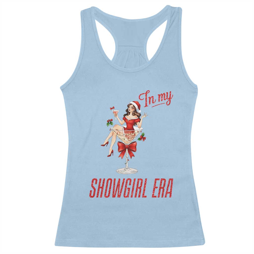 Santa Girls Christmas Racerback Tank Top In My Costume Era TS14 Light Blue Print Your Wear