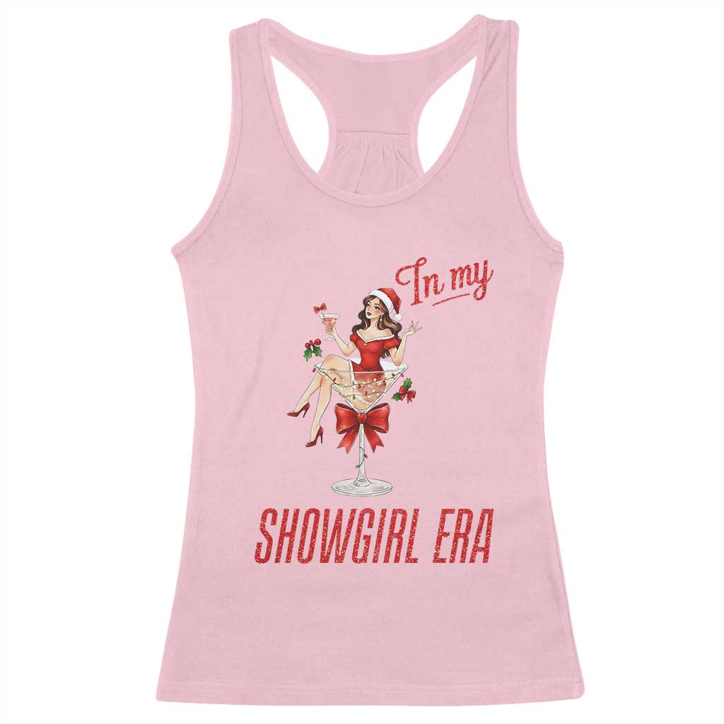 Santa Girls Christmas Racerback Tank Top In My Costume Era TS14 Light Pink Print Your Wear