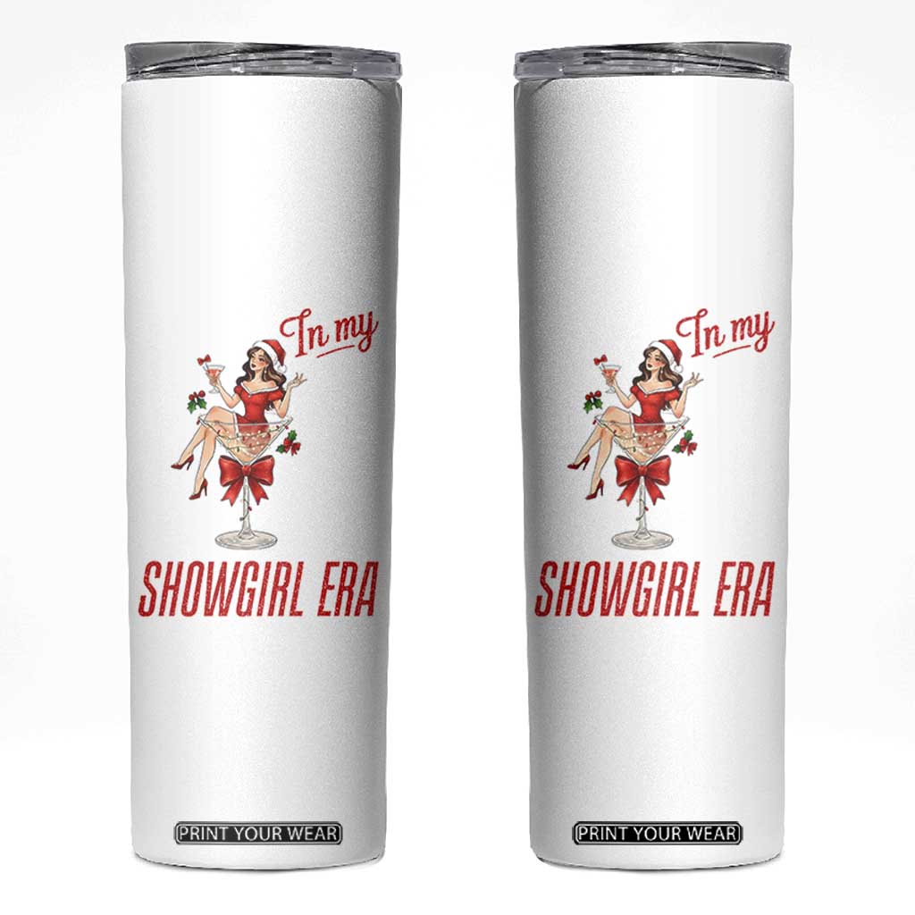 Santa Girls Christmas Skinny Tumbler In My Costume Era TS14 White Print Your Wear