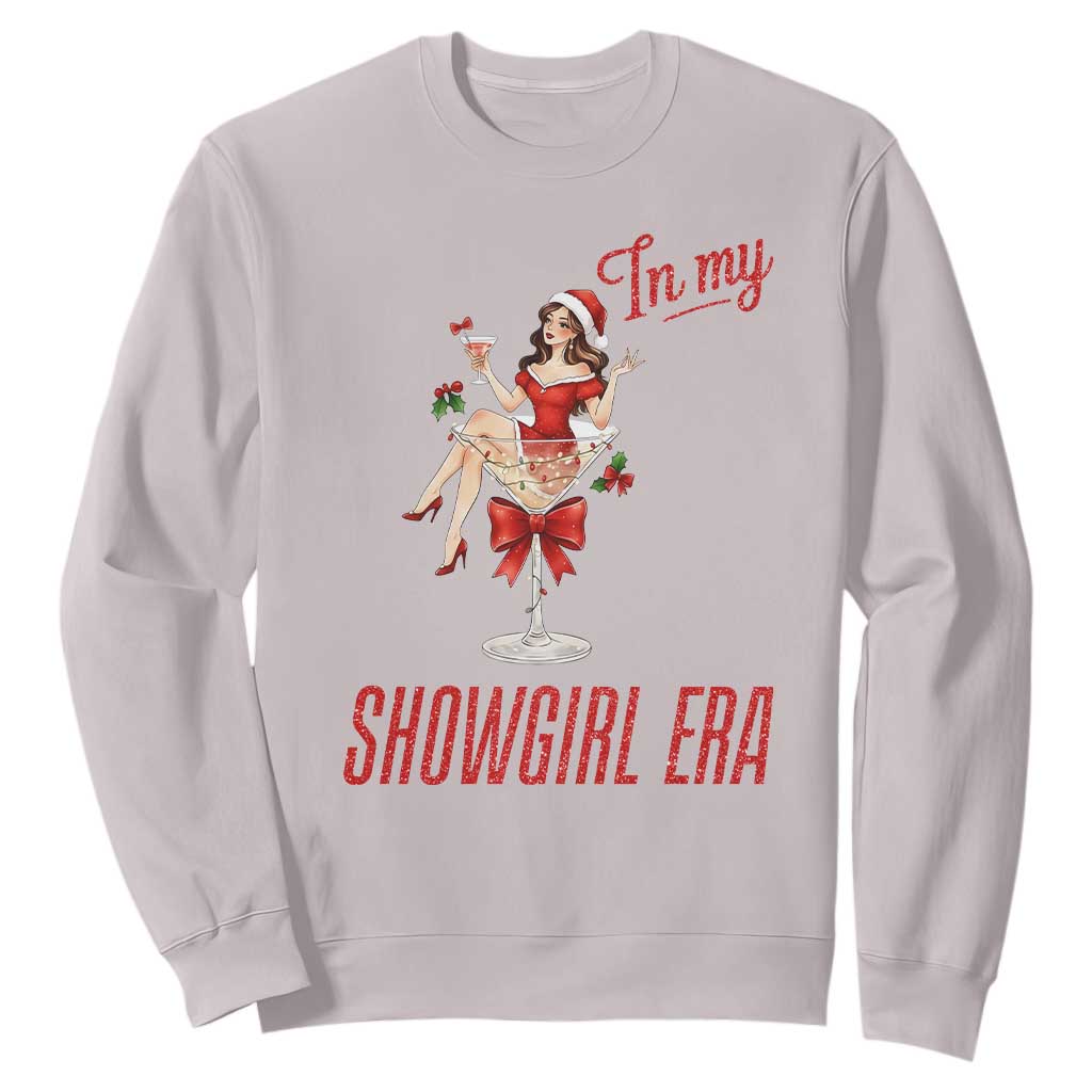 Santa Girls Christmas Sweatshirt In My Costume Era TS14 Ice Gray Print Your Wear