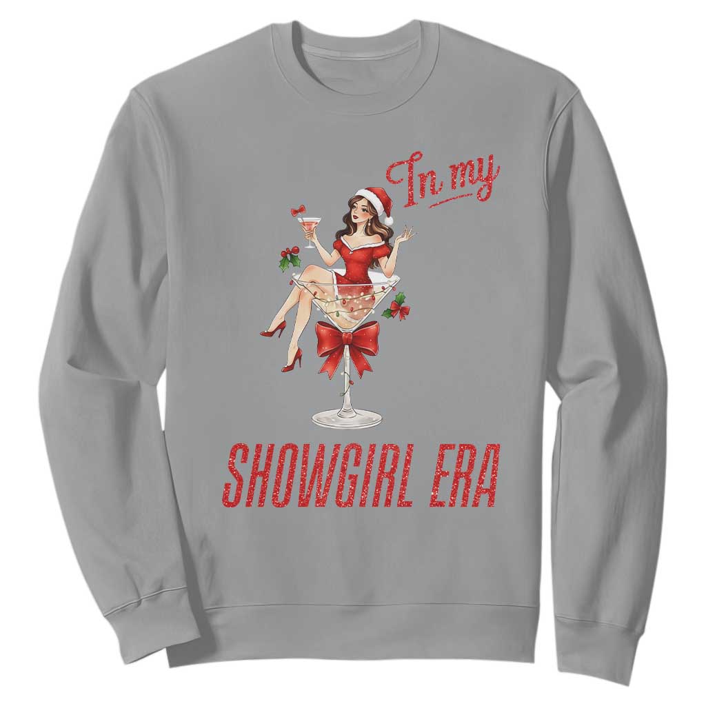 Santa Girls Christmas Sweatshirt In My Costume Era TS14 Sport Gray Print Your Wear