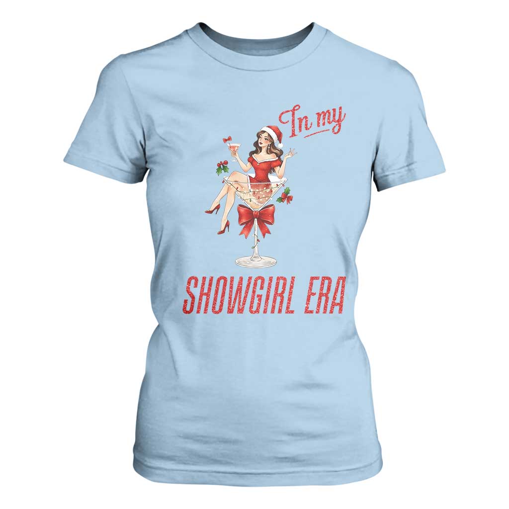 Santa Girls Christmas T Shirt For Women In My Costume Era TS14 Light Blue Print Your Wear