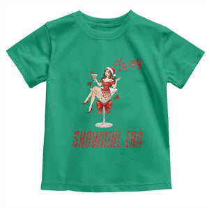 Santa Girls Christmas Toddler T Shirt In My Costume Era TS14 Irish Green Print Your Wear