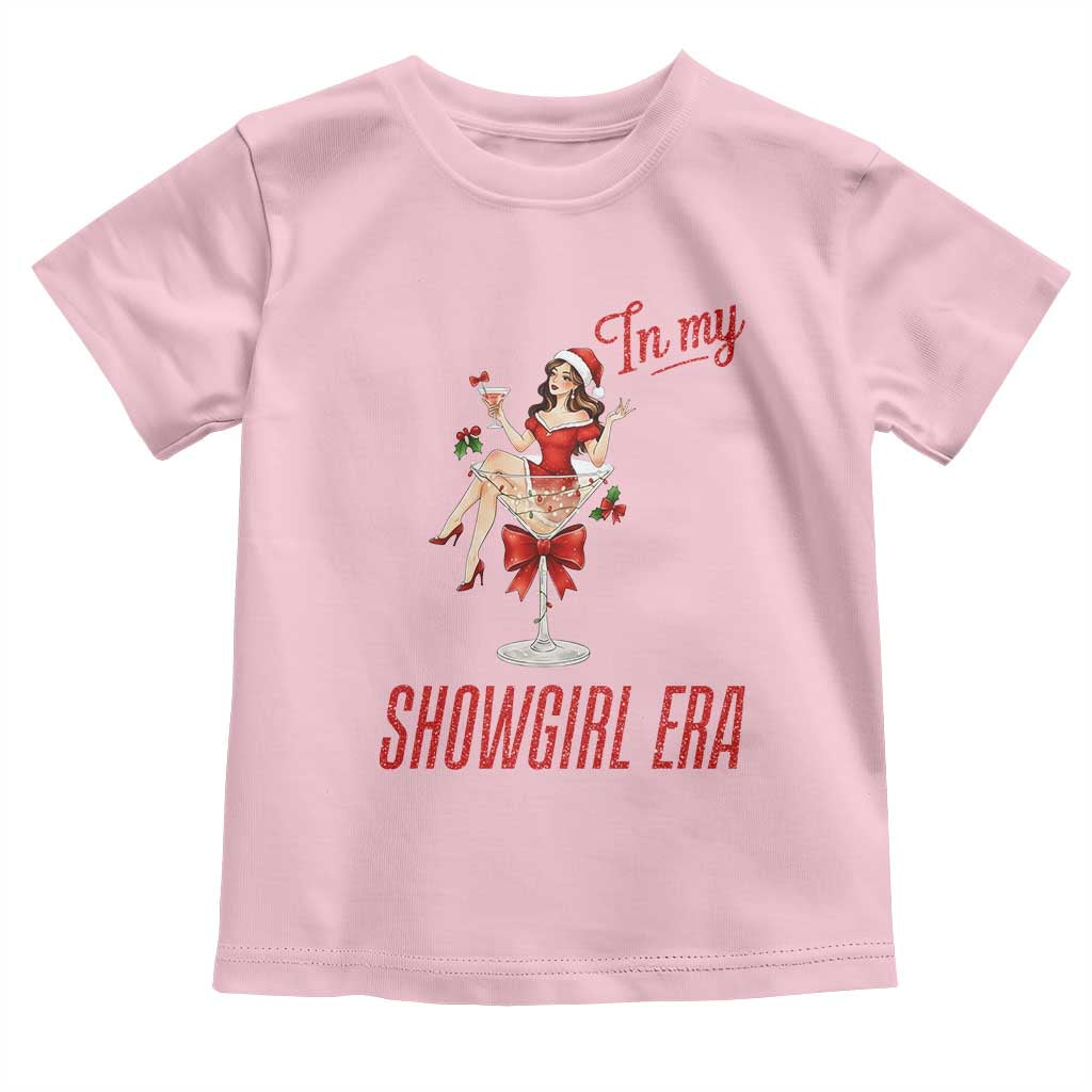 Santa Girls Christmas Toddler T Shirt In My Costume Era TS14 Light Pink Print Your Wear
