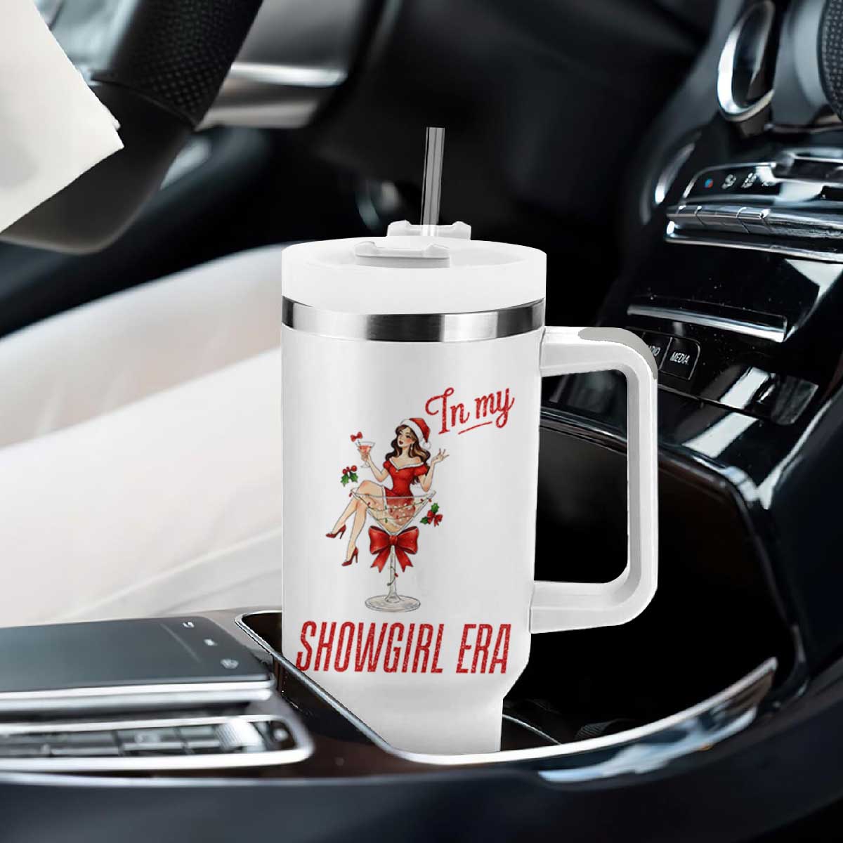 Santa Girls Christmas Tumbler With Handle In My Costume Era TS14 Print Your Wear