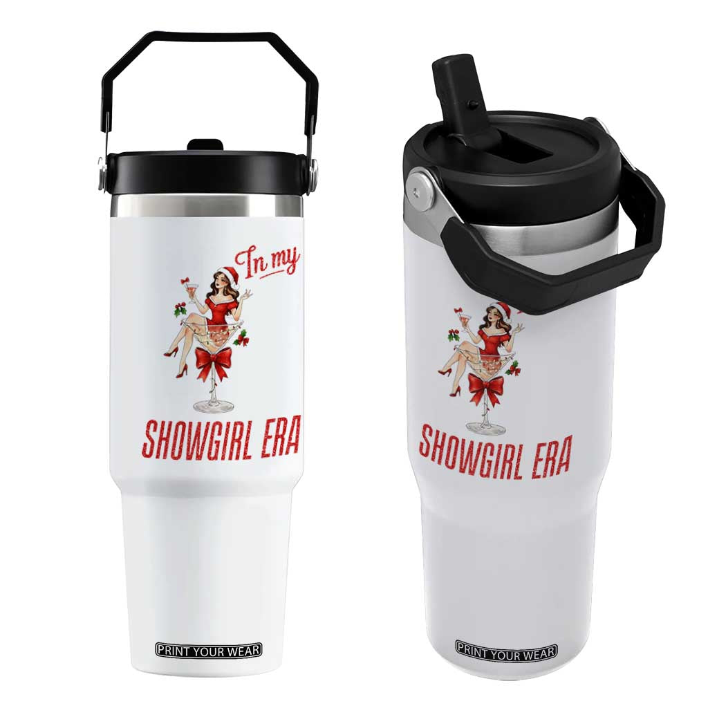 Santa Girls Christmas Flip Straw Tumbler In My Costume Era TS14 One Size: 30 oz White Print Your Wear
