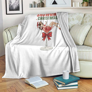 Santa Girls Christmas Throw Blanket TS14 Print Your Wear