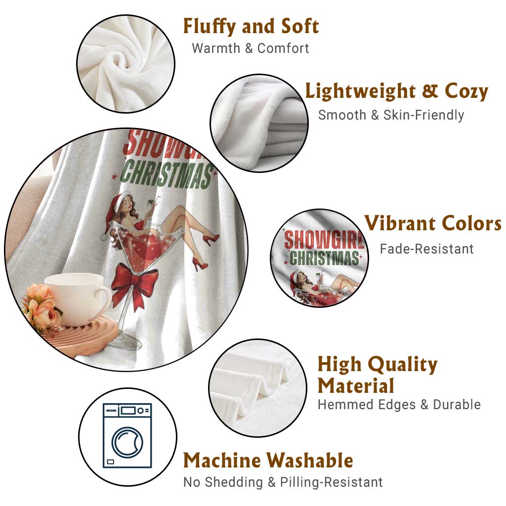 Santa Girls Christmas Throw Blanket TS14 Print Your Wear