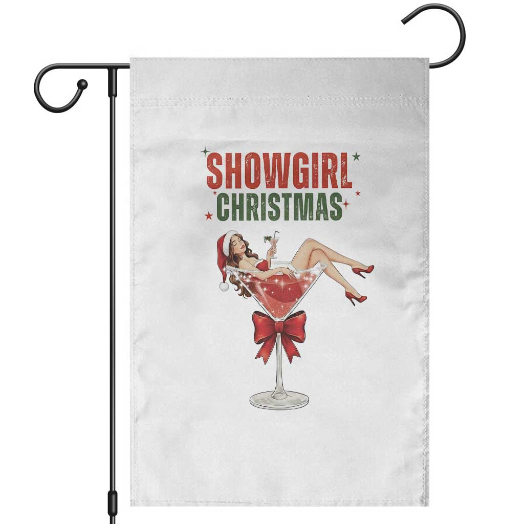 Santa Girls Christmas Garden Flag TS14 White Print Your Wear