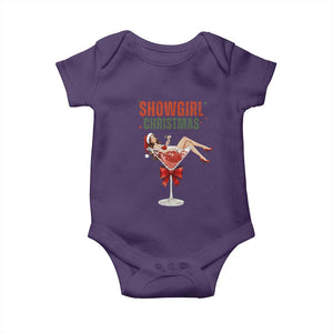 Santa Girls Christmas Baby Onesie TS14 Purple Print Your Wear