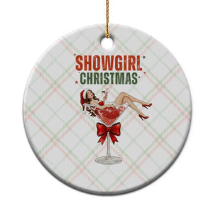 Santa Girls Christmas Ceramic Ornament TS14 1pc Christmas Plaid Print Your Wear