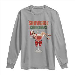 Santa Girls Christmas Long Sleeve Shirt TS14 Sport Gray Print Your Wear