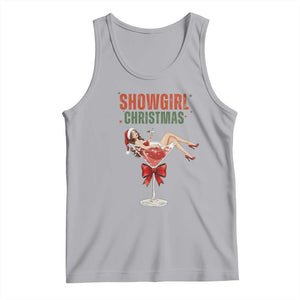 Santa Girls Christmas Tank Top TS14 Athletic Heather Print Your Wear