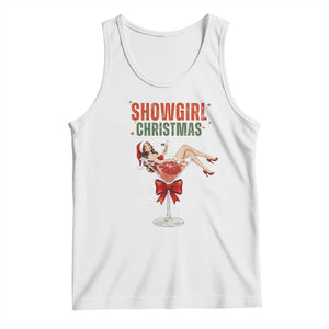 Santa Girls Christmas Tank Top TS14 White Print Your Wear