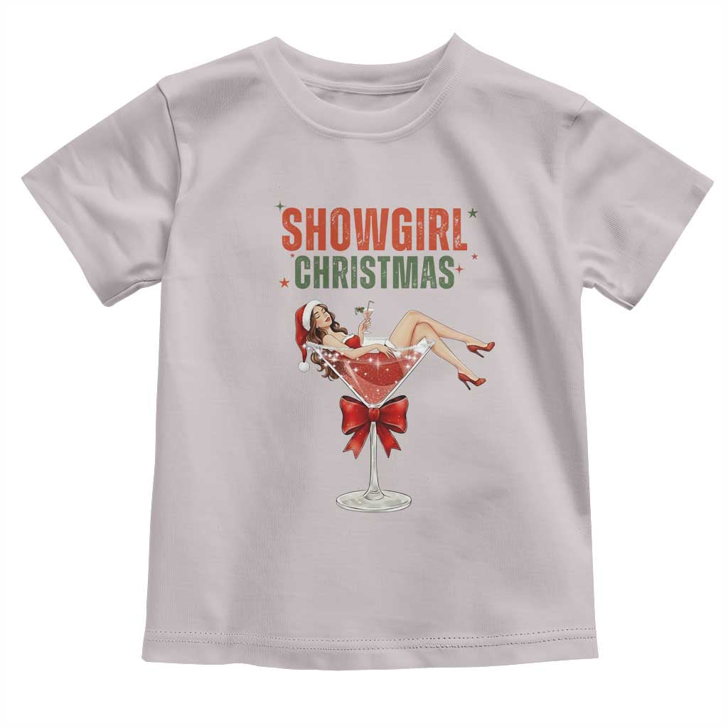 Santa Girls Christmas Toddler T Shirt TS14 Ice Gray Print Your Wear