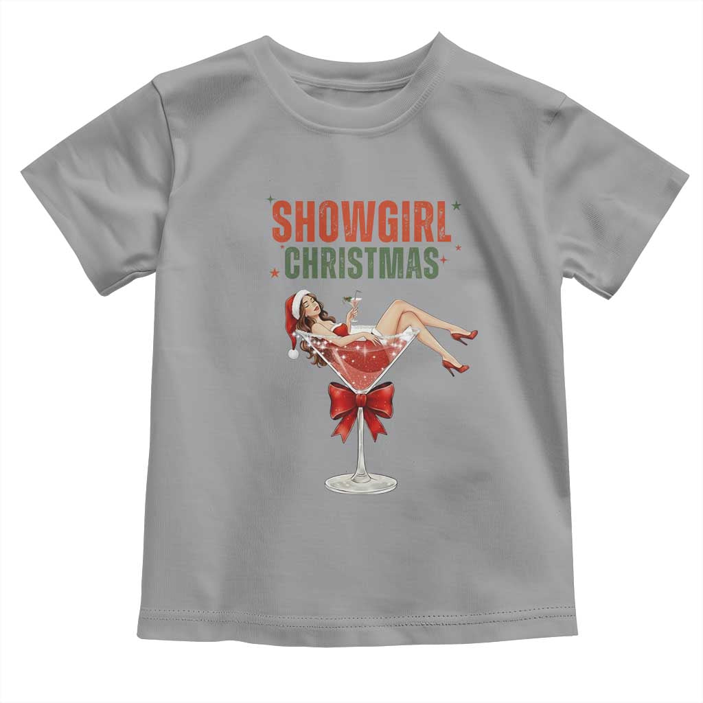 Santa Girls Christmas Toddler T Shirt TS14 Sport Gray Print Your Wear